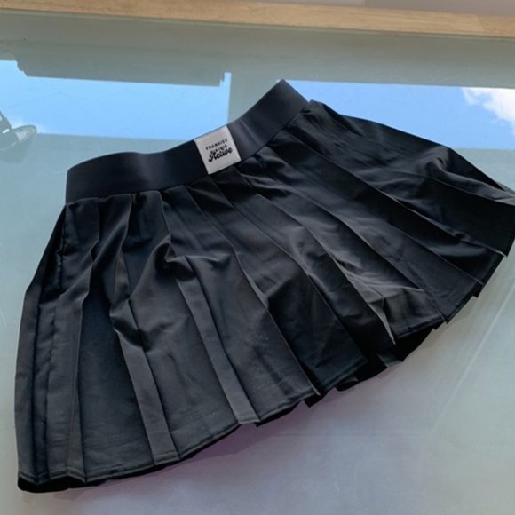 ***RELISTED**BNWT FRANKIES BIKINI WINDY TENNIS MINI SKIRT BLACK SZ XS - Picture 5 of 14